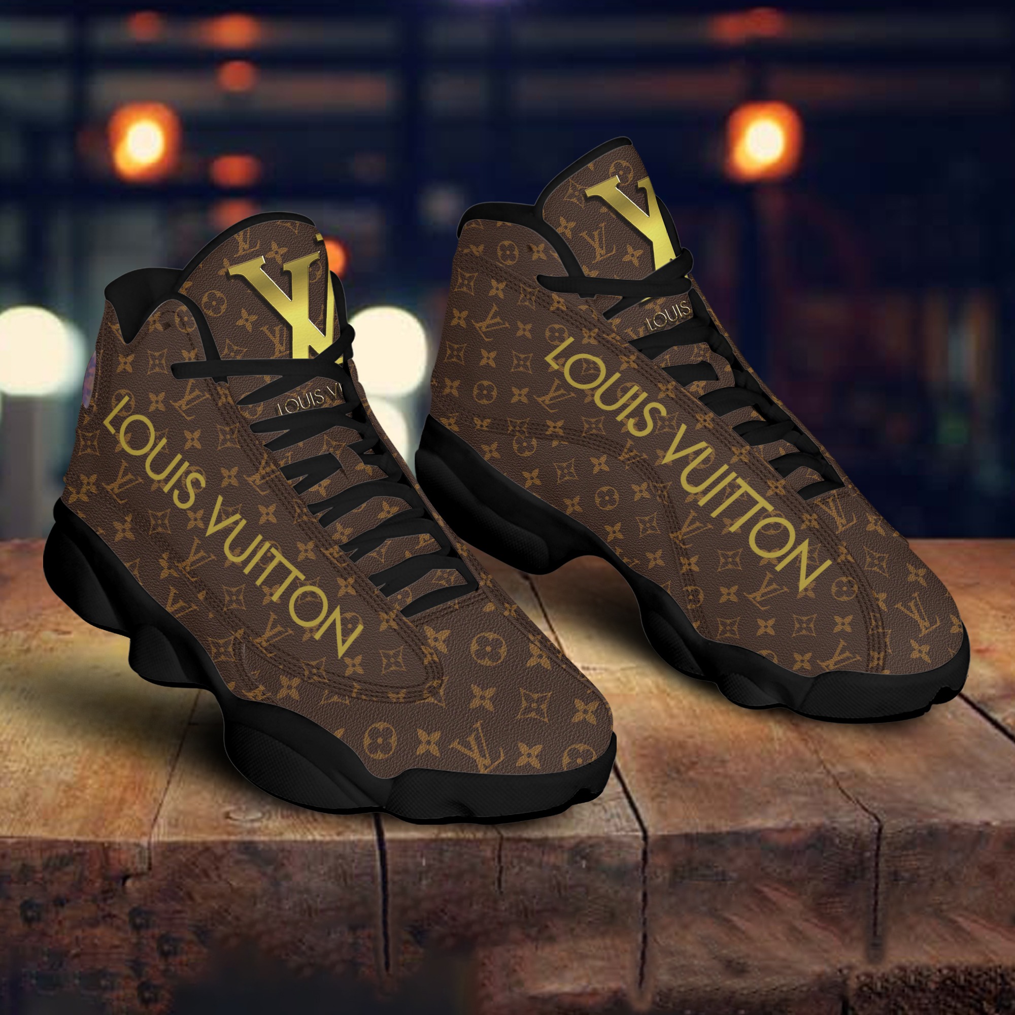 Louis vuitton paris brown air jordan 13 sneakers shoes hot louis vuitton for men women hot 2023