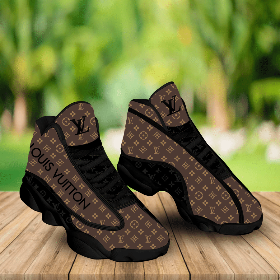 Louis vuitton air jordan 13 sneaker form jordan 13 sneaker hot louis vuitton brown sneaker gift for louis vuitton fans hot 2023