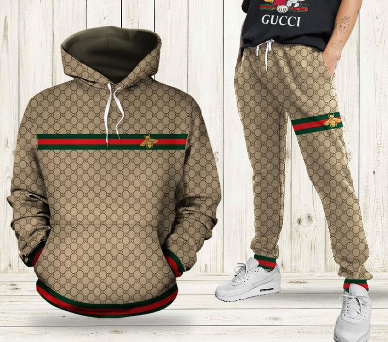 Gucci bee hoodie sweatpants pants hot 2023 luxury brand clothing clothes outfit for men