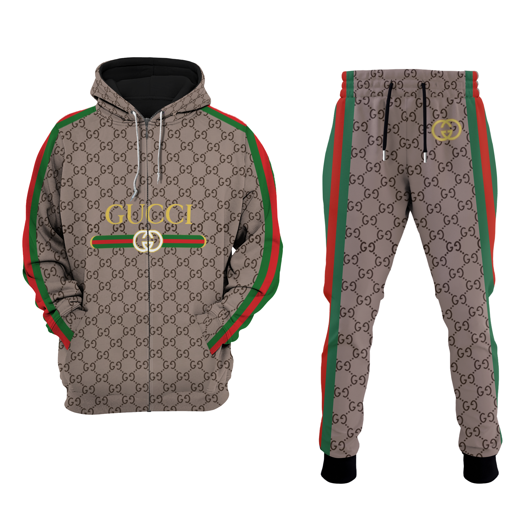 Gucci stripe hoodie sweatpants pants hot 2023 luxury brand clothing clothes outfit for men