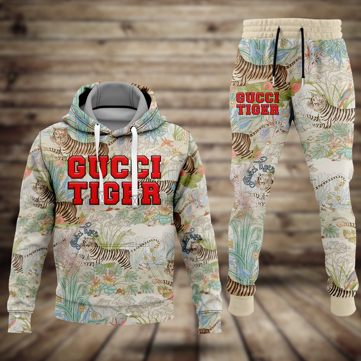 Gucci tiger hoodie sweatpants pants hot 2023 luxury brand clothing clothes outfit for men
