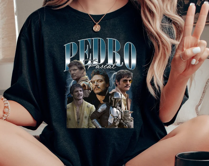 Pedro Movie Pascal T-shirt Graphique Acteur Populaire, Chemise Icône De