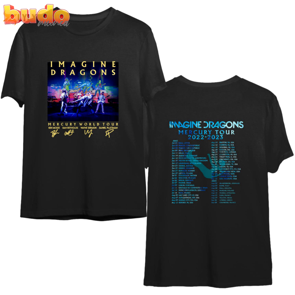 2023 tour imagine dragon mercury tour 2022 2023 t-shirt