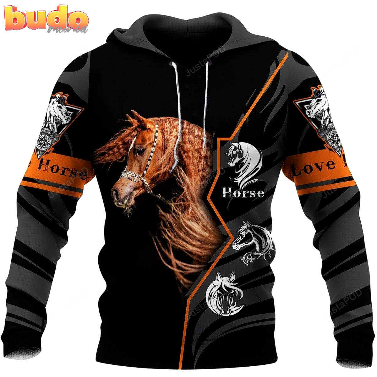 Amazing arabian horse 3d all print hoodie, zip- up hoodie