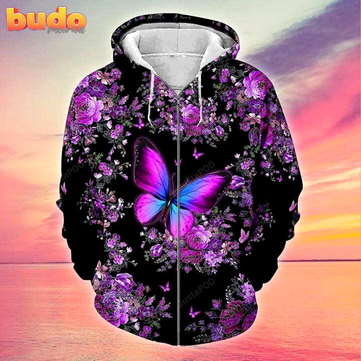 Amazing butterfly 3d all print hoodie, zip- up hoodie