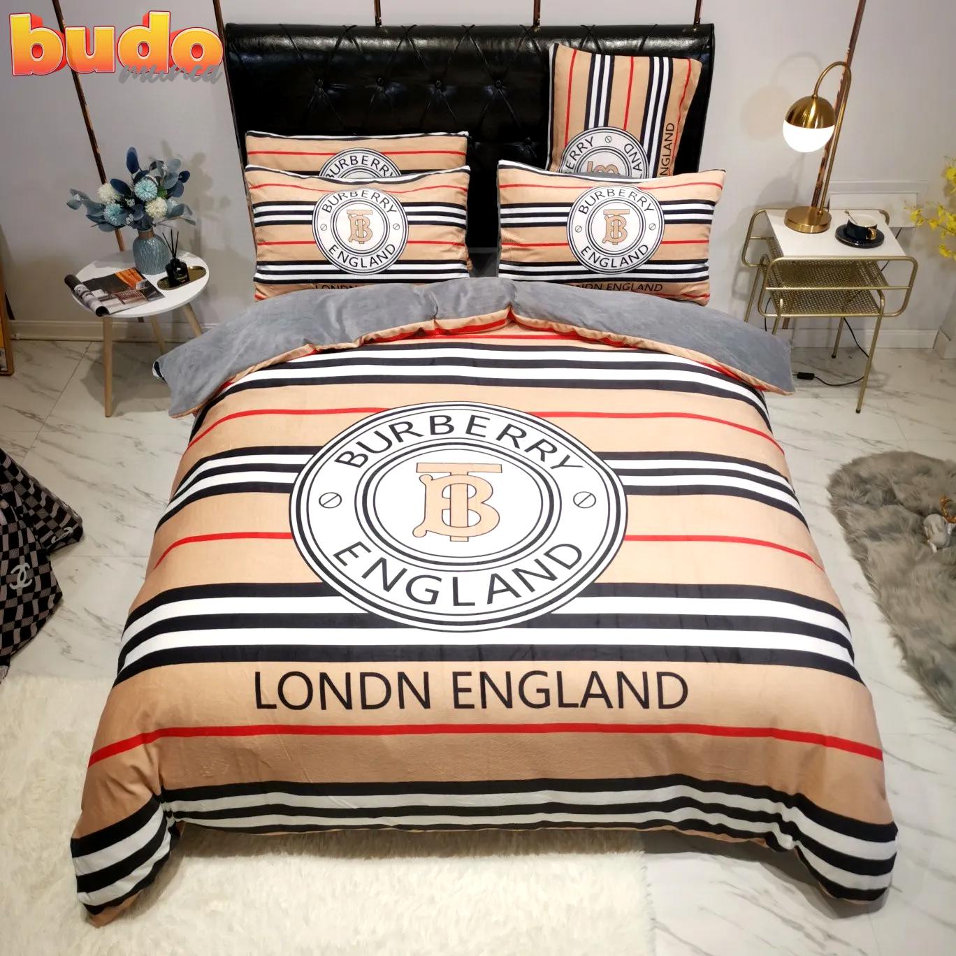 Burberry bedding 3d printed bedding sets quilt sets duvet cover luxury brand bedding decor bedroom sets