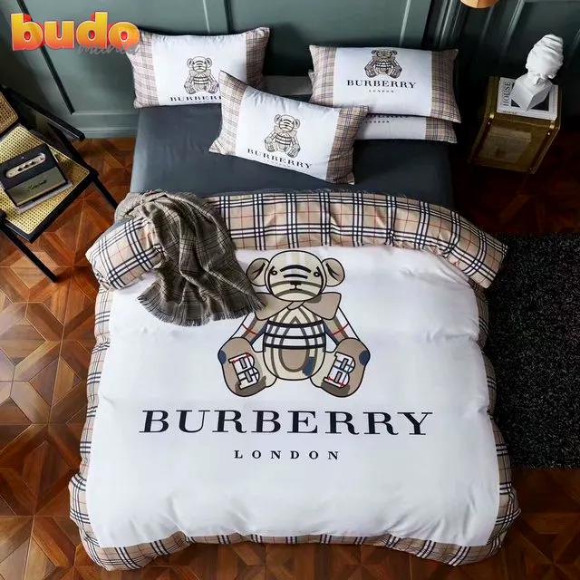 Burberry bedding sets printed bedding sets quilt sets duvet cover luxury brand bedding decor bedroom sets