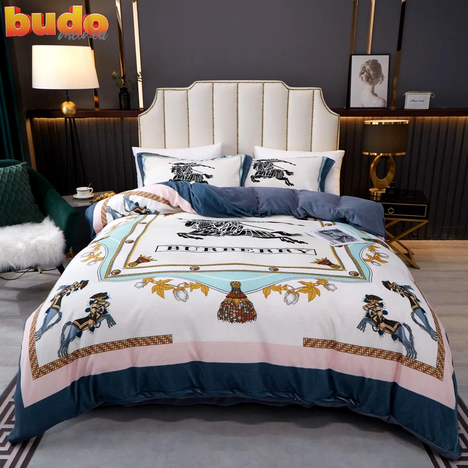 Burberry new bedding set 3d printed bedding sets quilt sets duvet cover luxury brand bedding decor bedroom sets