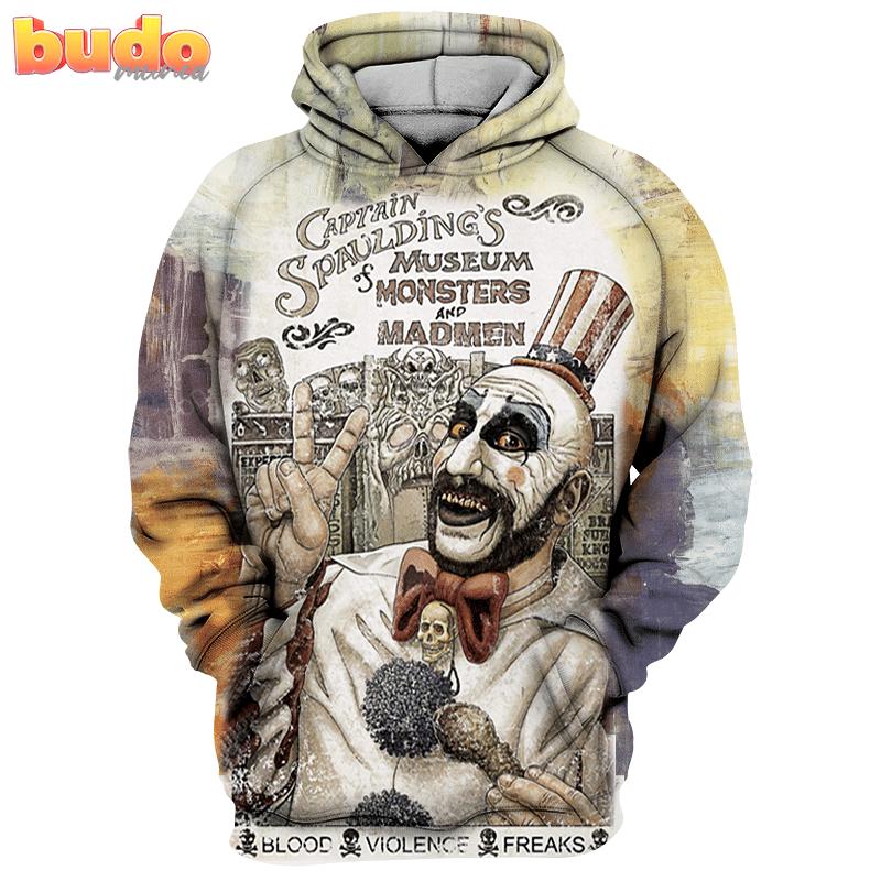 Caotain spaulding 3d all print hoodie, zip- up hoodie