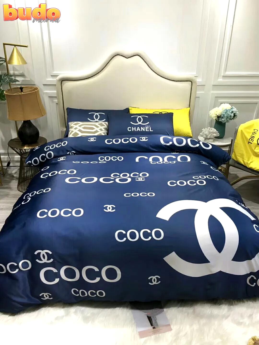 Chanel coco bedding 3d printed bedding sets quilt sets duvet cover luxury brand bedding decor bedroom sets