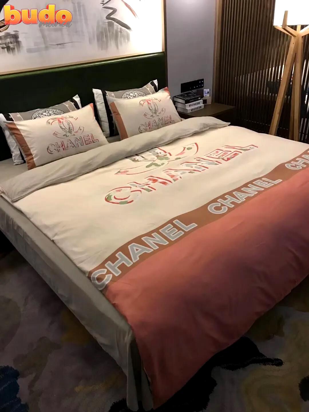 Chanel hot bedding 3d printed bedding sets quilt sets duvet cover luxury brand bedding decor bedroom sets