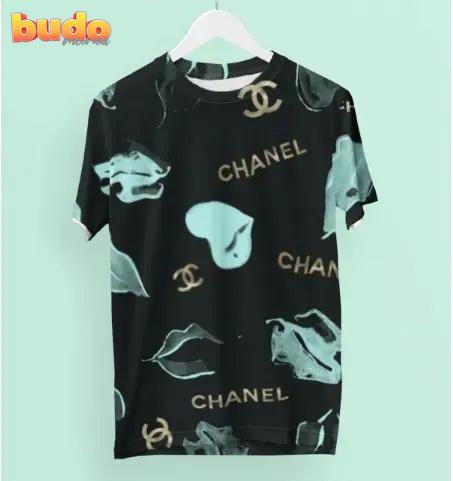 Chanel lips and heart luxury brand premium unisex t-shirt outfit for men women