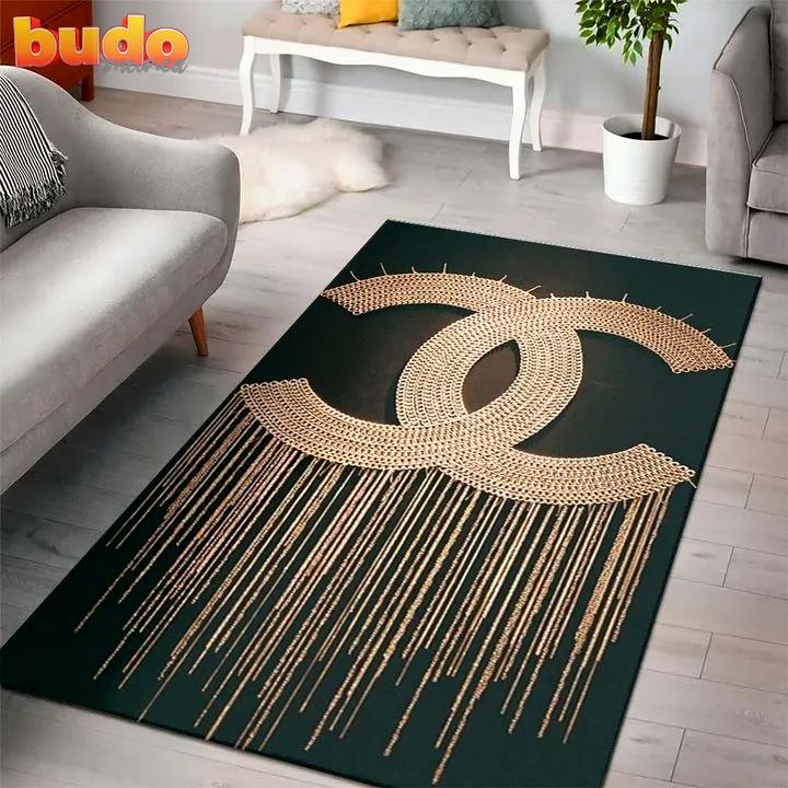 
                chanel logo new luxury fashion luxury brand premium rug carpet home decor
            
