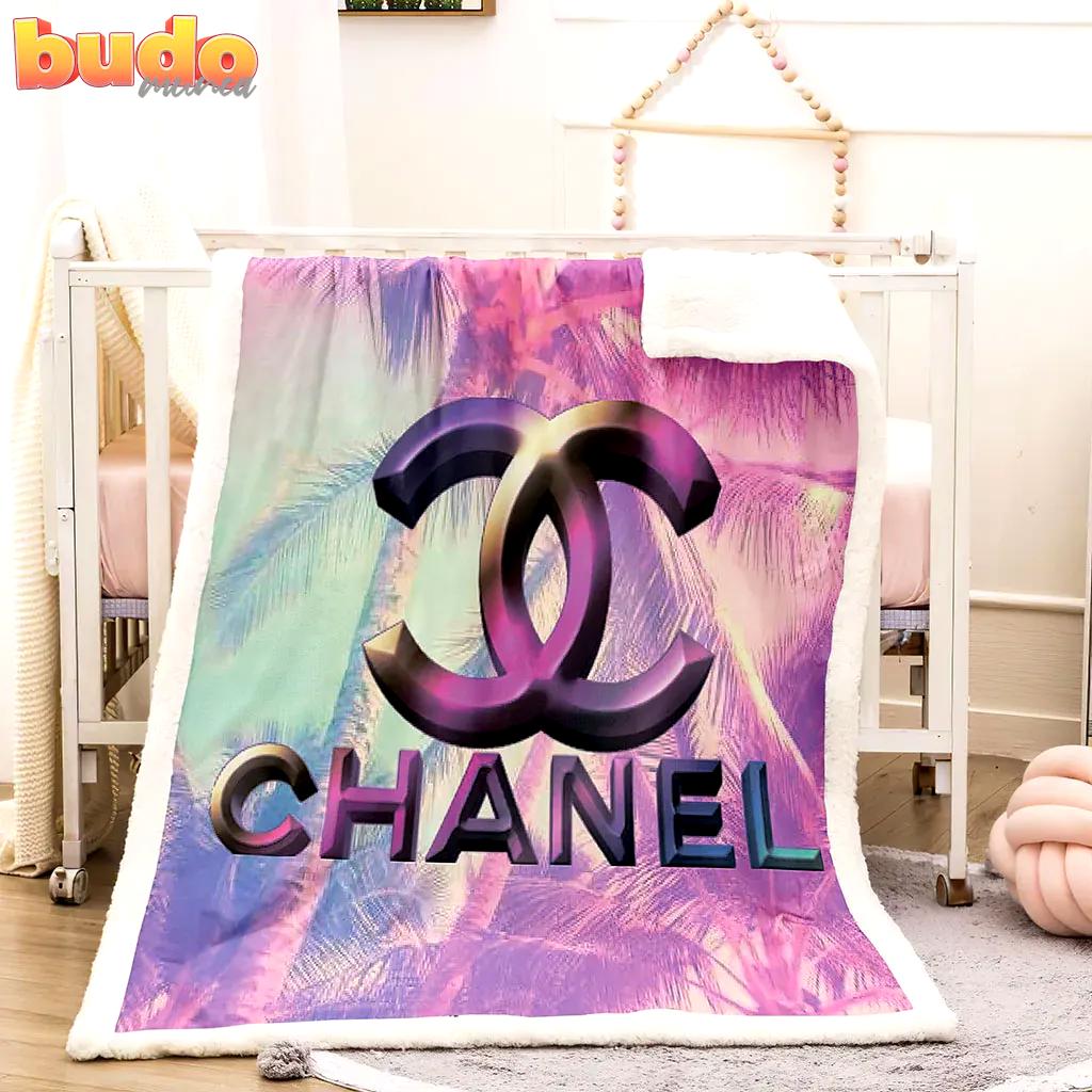 Chanel natural luxury brand premium blanket fleece home decor