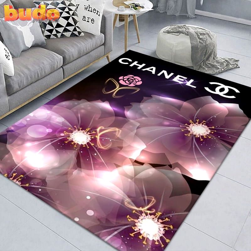 
                chanel new flowers fashion luxury brand premium rug carpet home decor
            