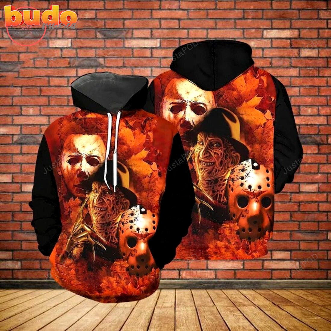 Freddy krueger michael myers jason voorhees 3d all over printed hoodie, zip- up hoodie