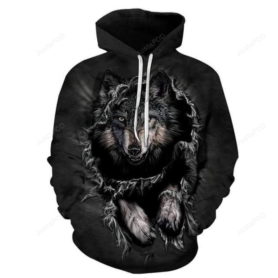 Galaxy wolf 3d all over printed hoodie, zip- up hoodie