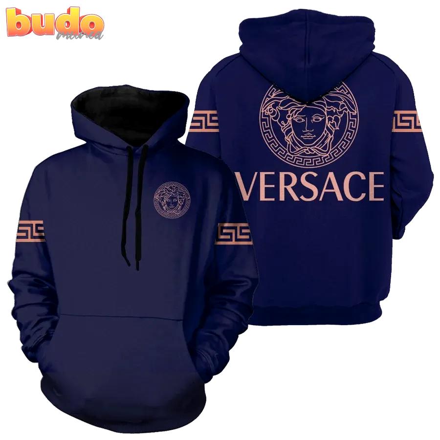 Gianni versace purple unisex hoodie for men women luxury brand clothing clothes outfit