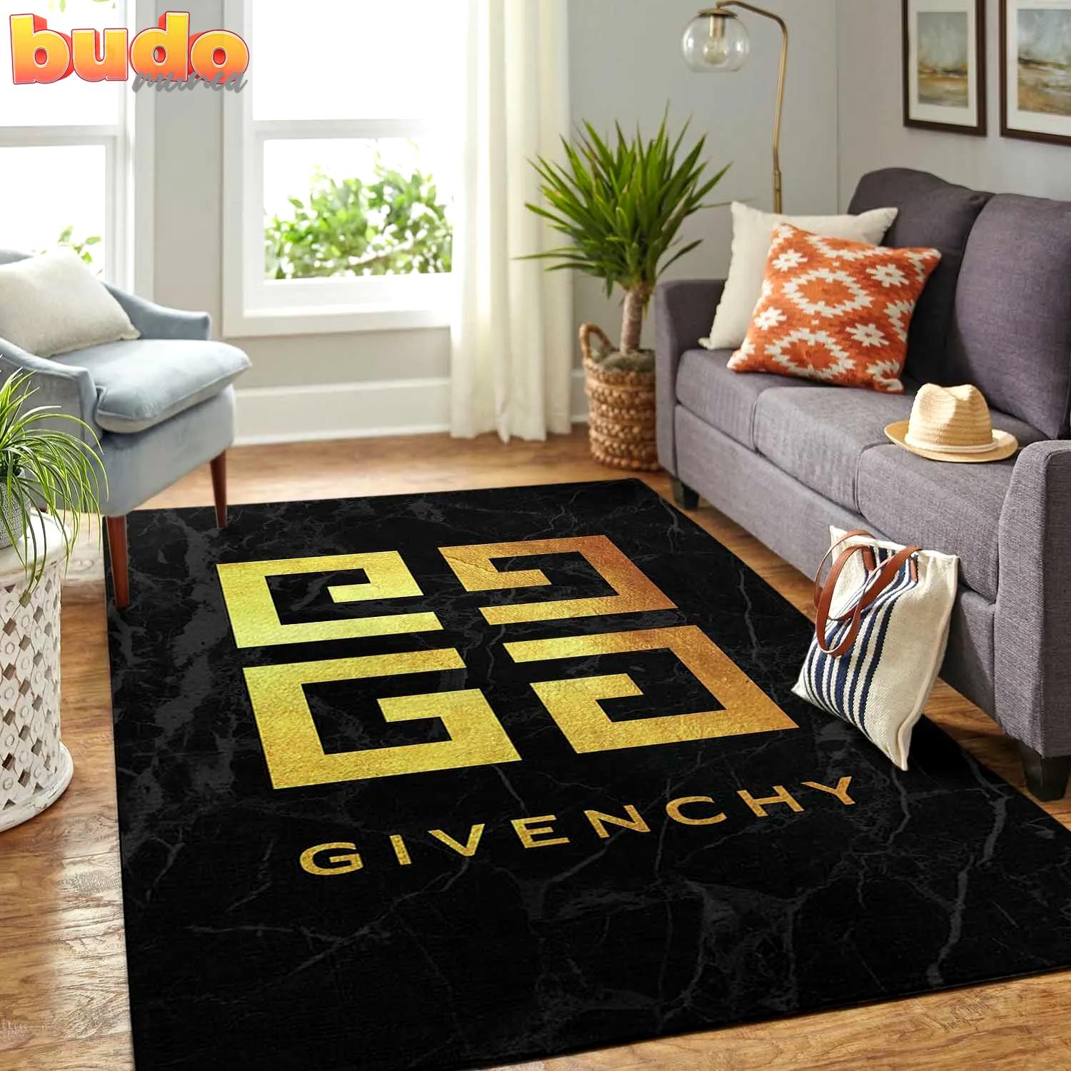 
                givenchy golden luxury fashion luxury brand rug carpet home decor
            