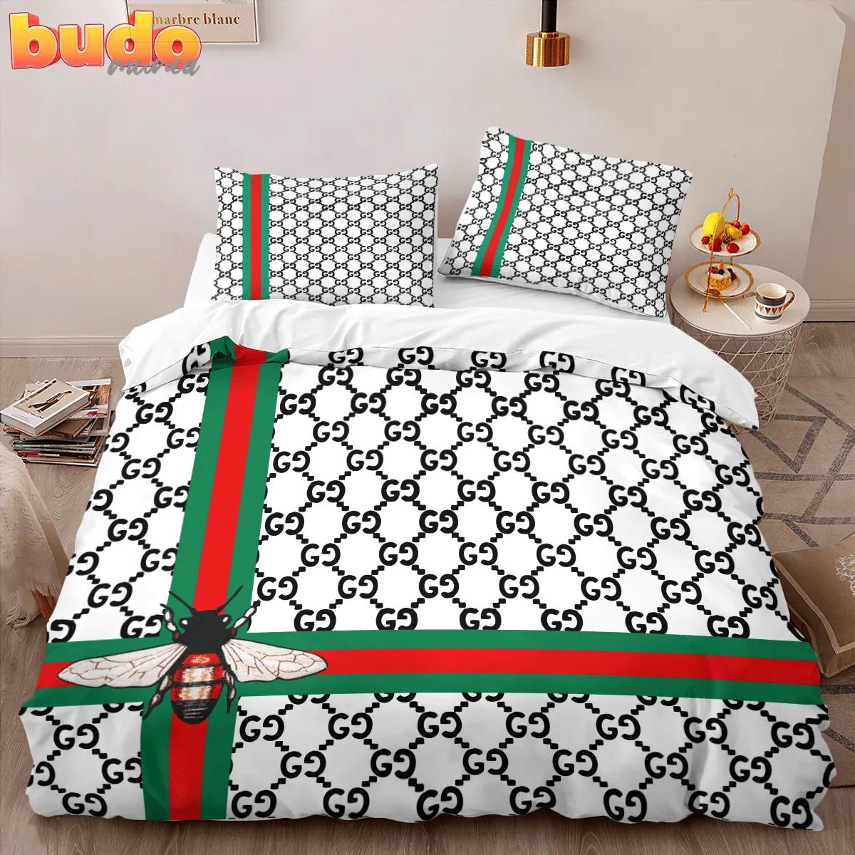 Gucci bee limited luxury brand high-end bedding set home decor