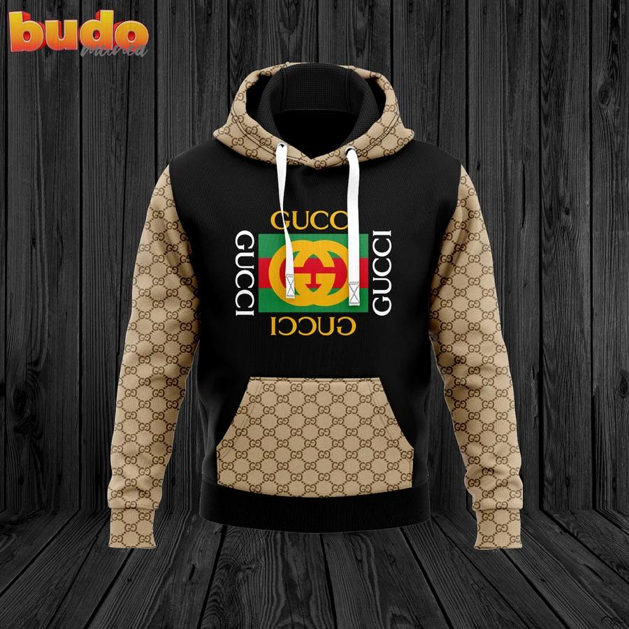 Gucci black beige luxury brand premium hoodie for men women