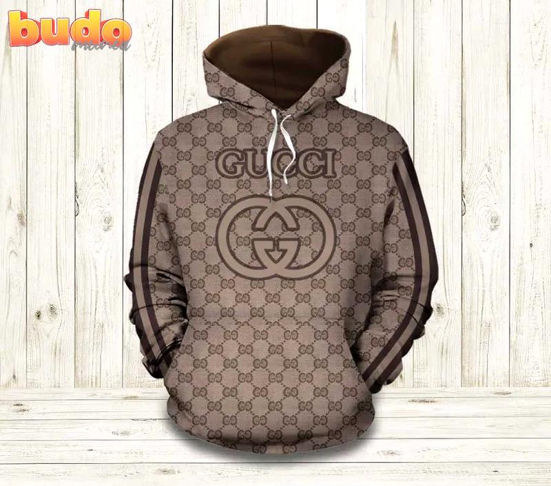 Gucci brown unisex hoodie luxury brand outfit for men women