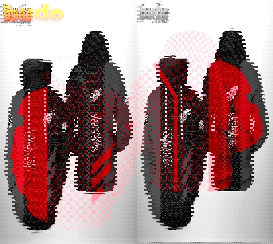 Gucci detroit red wings fashion luxury brand premium hoodie for fan