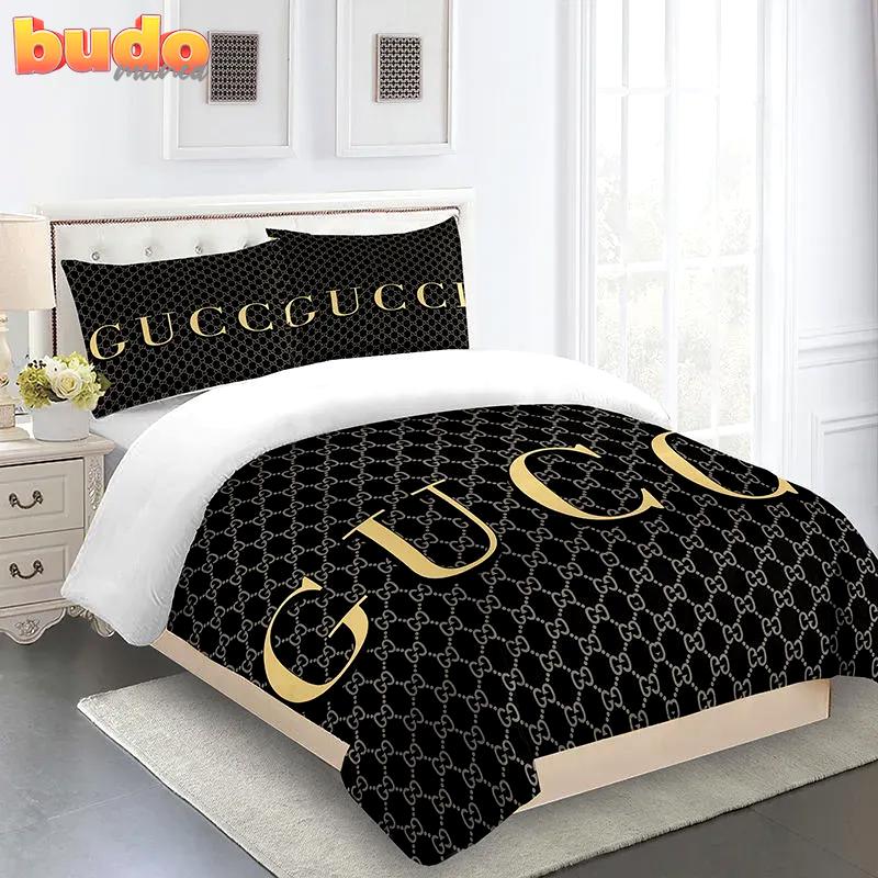 Gucci fashion logo limited luxury brand bedding set home decor