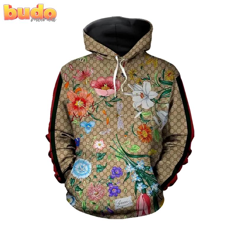 Gucci floral unisex hoodie gucci logo hoodie for men women