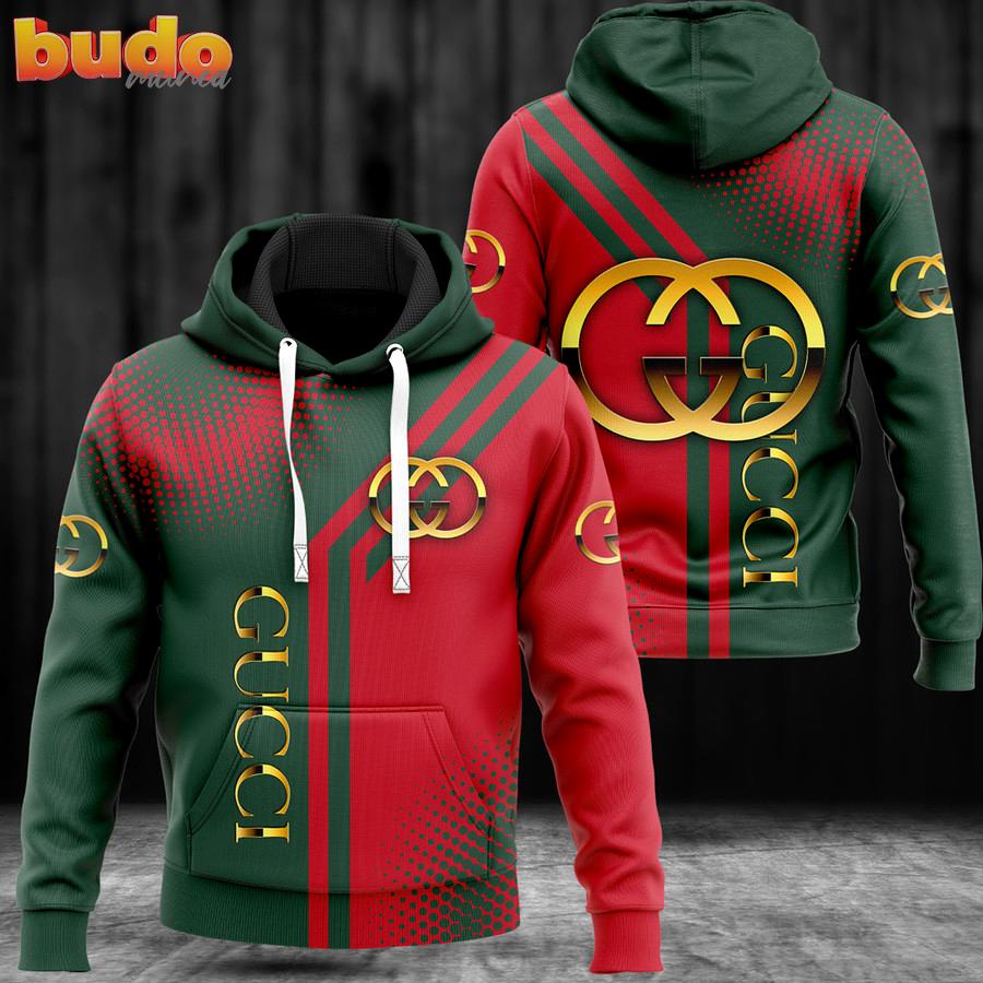 Gucci green red luxury brand premium hoodie for men women