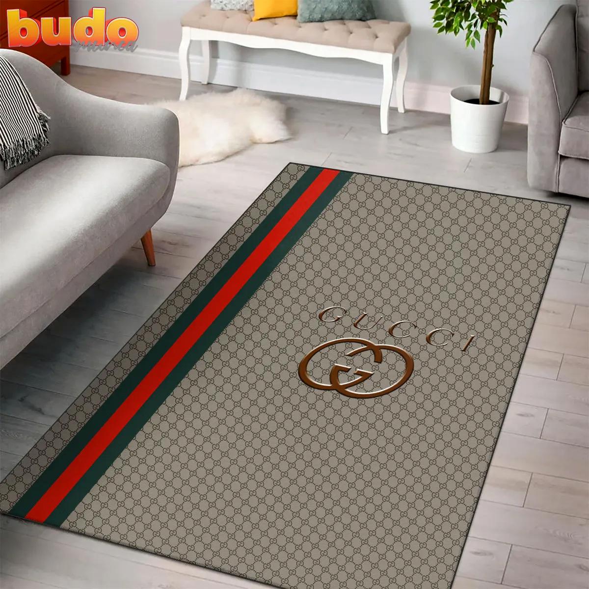
                gucci khaki luxury fashion luxury brand premium rug carpet home decor
            