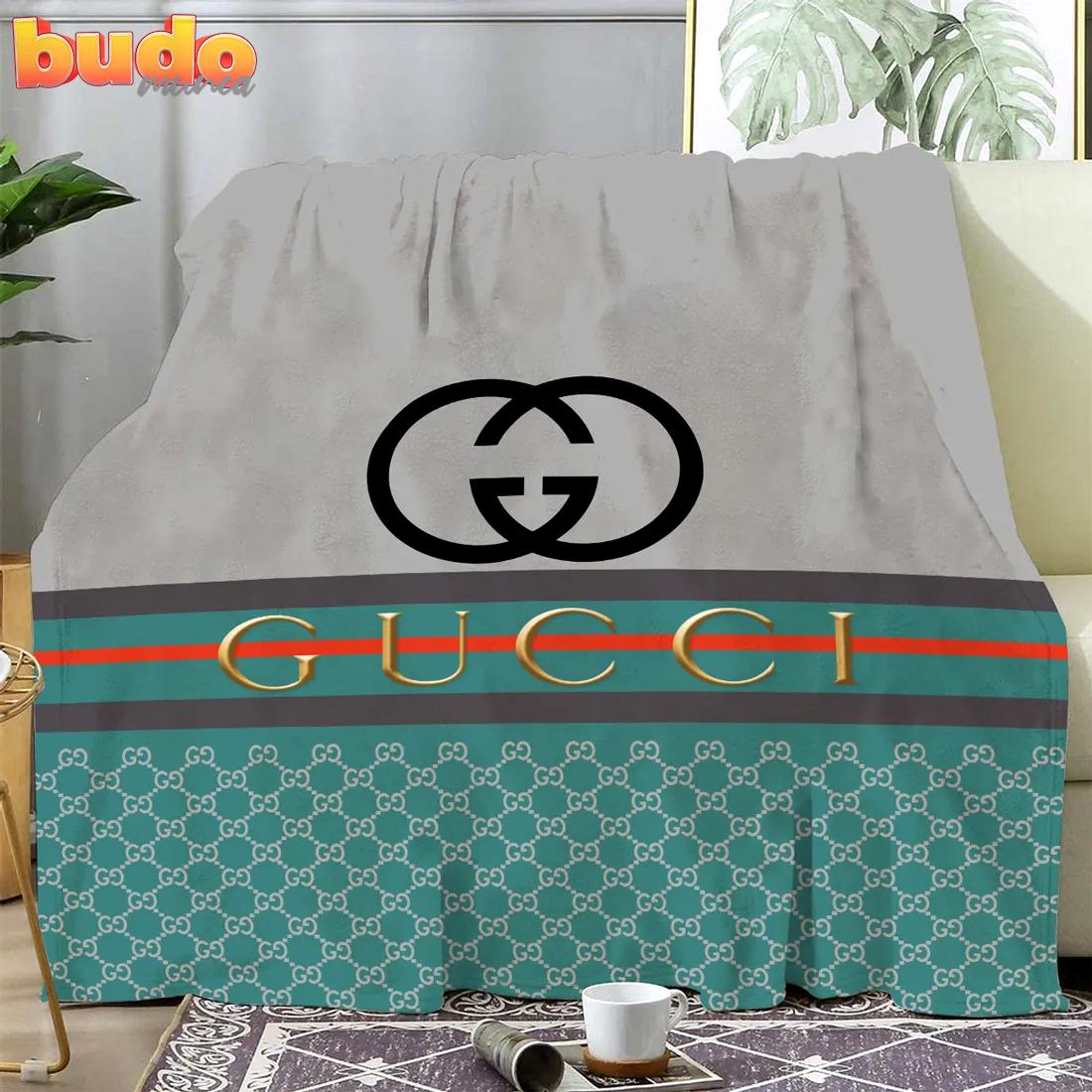 Gucci luxury brand premium blanket fleece home decor