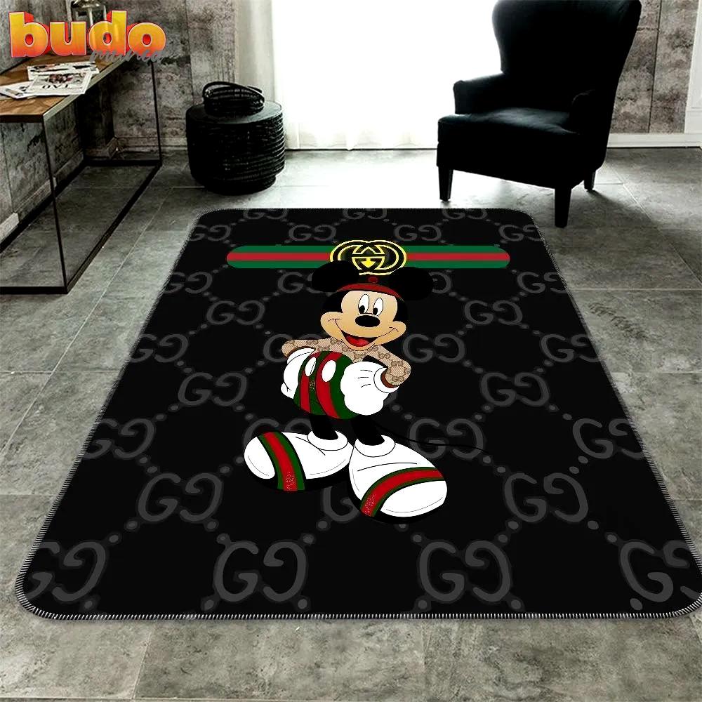 
                gucci mickey mouse disney luxury fashion luxury brand rug carpet home decor
            