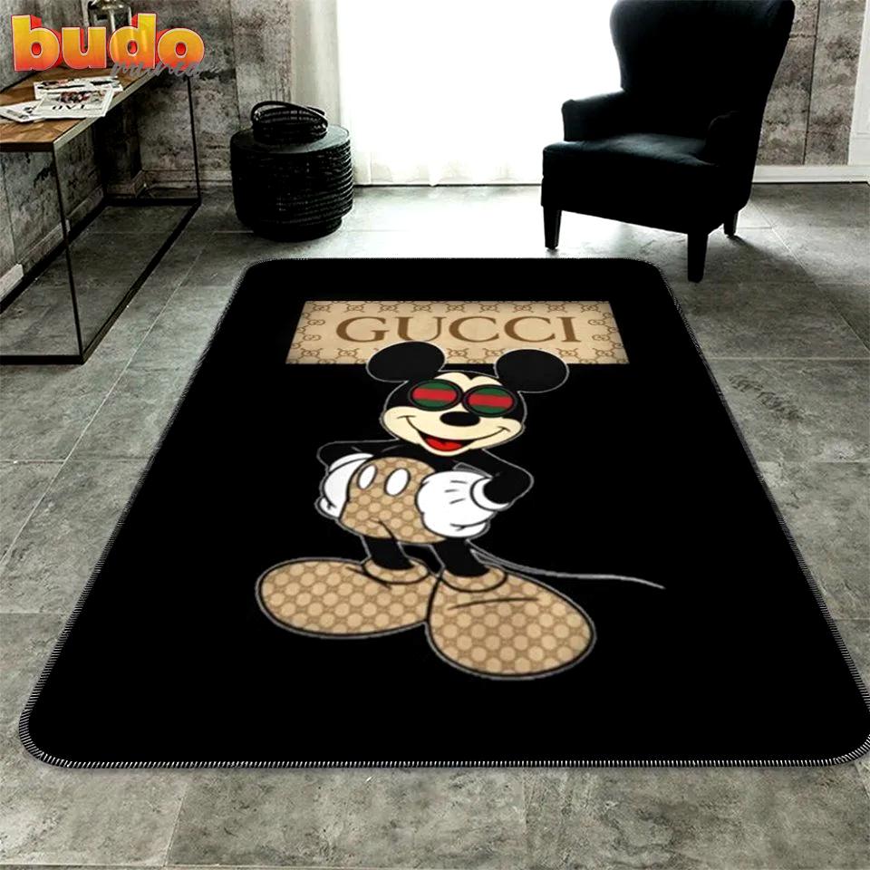 Gucci mickey mouse luxury fashion luxury brand rug carpet home decor