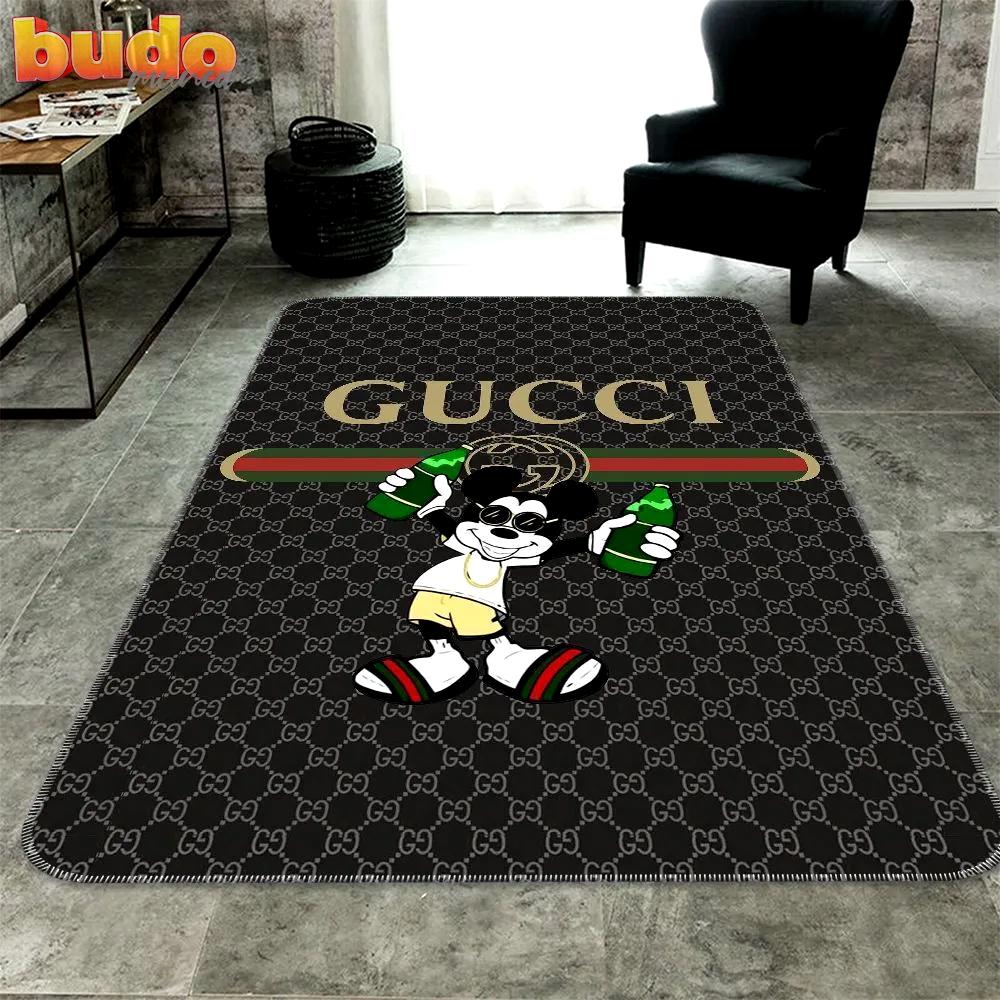 
                gucci mickey mouse vip luxury fashion luxury brand rug carpet home decor
            