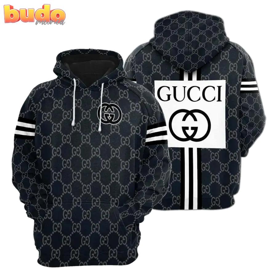 Gucci navy unisex hoodie gucci logo hoodie for men women