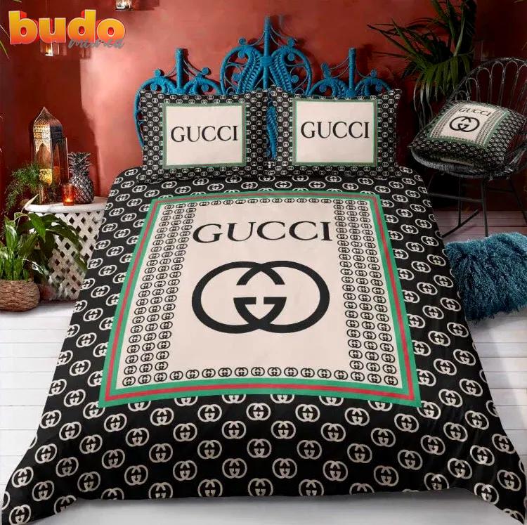 Gucci new luxury fashion brand bedding set bedspread duvet cover set