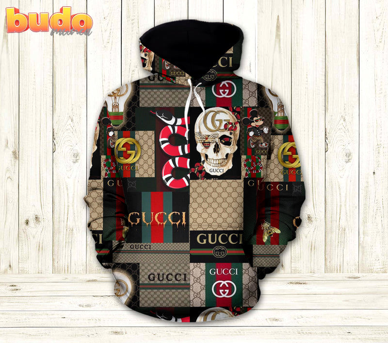 Gucci skull unisex hoodie for men women luxury brand outfit