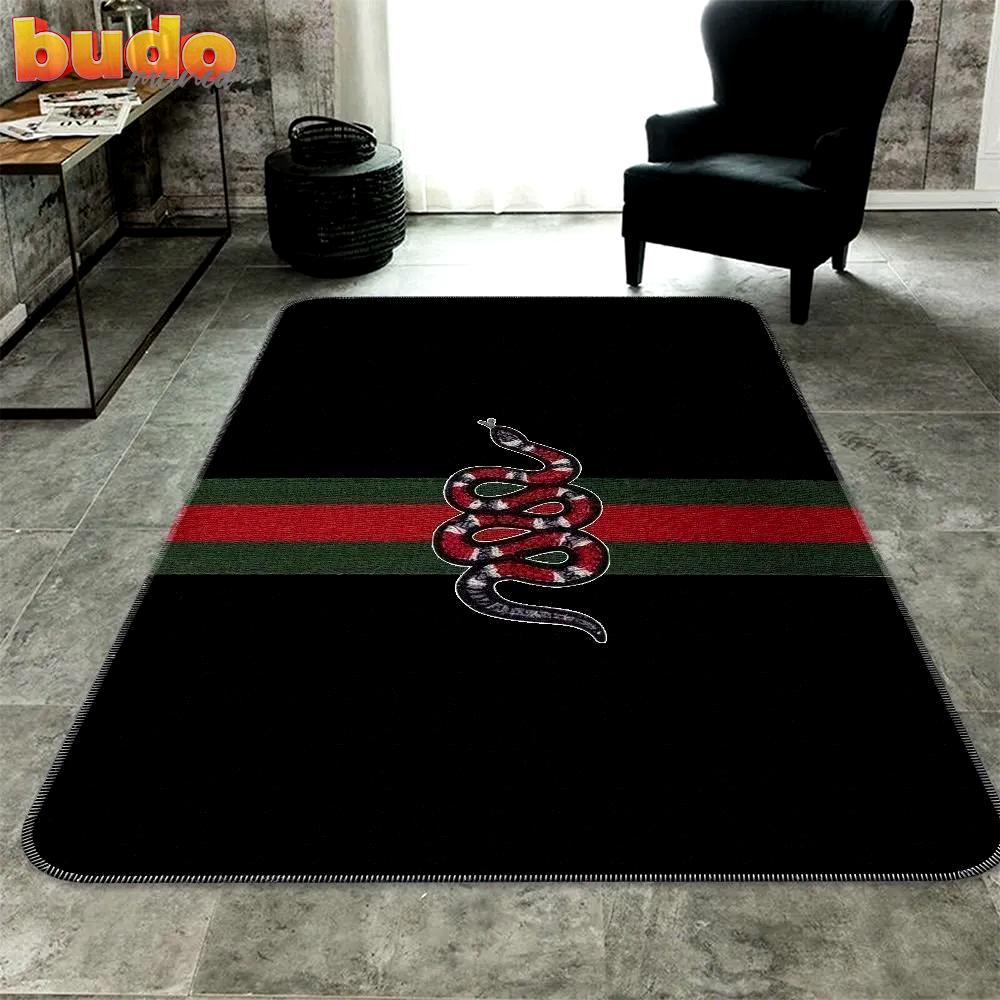 
                gucci snake black luxury fashion luxury brand rug carpet home decor
            