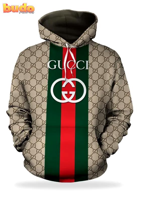 Gucci stripe unisex hoodie for men women luxury brand clothing clothes outfit