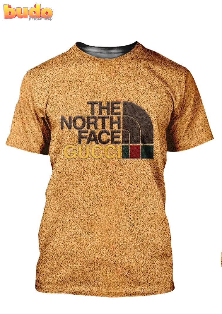 Gucci the north face luxury brand t-shirt outfit for men women