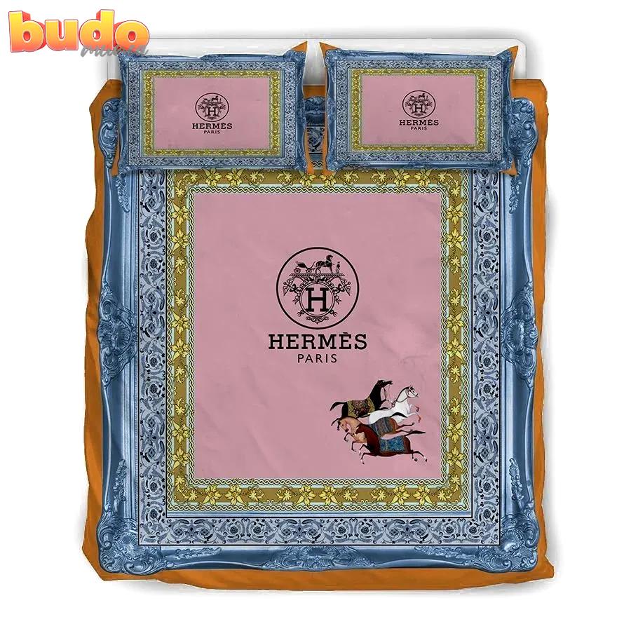 Hermes luxury french fashion bedding sets duvet cover bedroom sets bedset bedlinen
