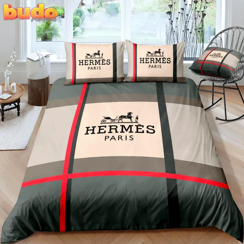 Hermes new luxury fashion brand bedding set bedspread duvet cover set