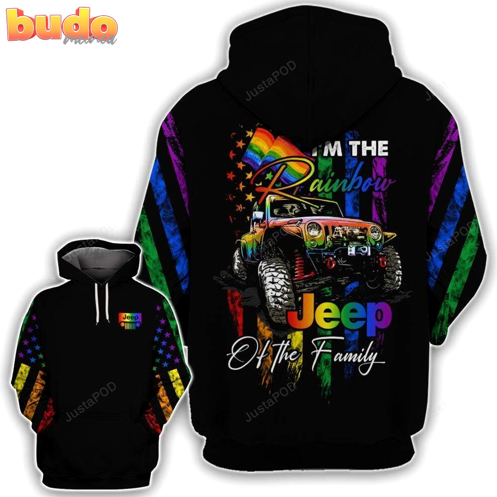 I’m the rainbow jeep of the family lgbt 3d all print hoodie, zip- up hoodie