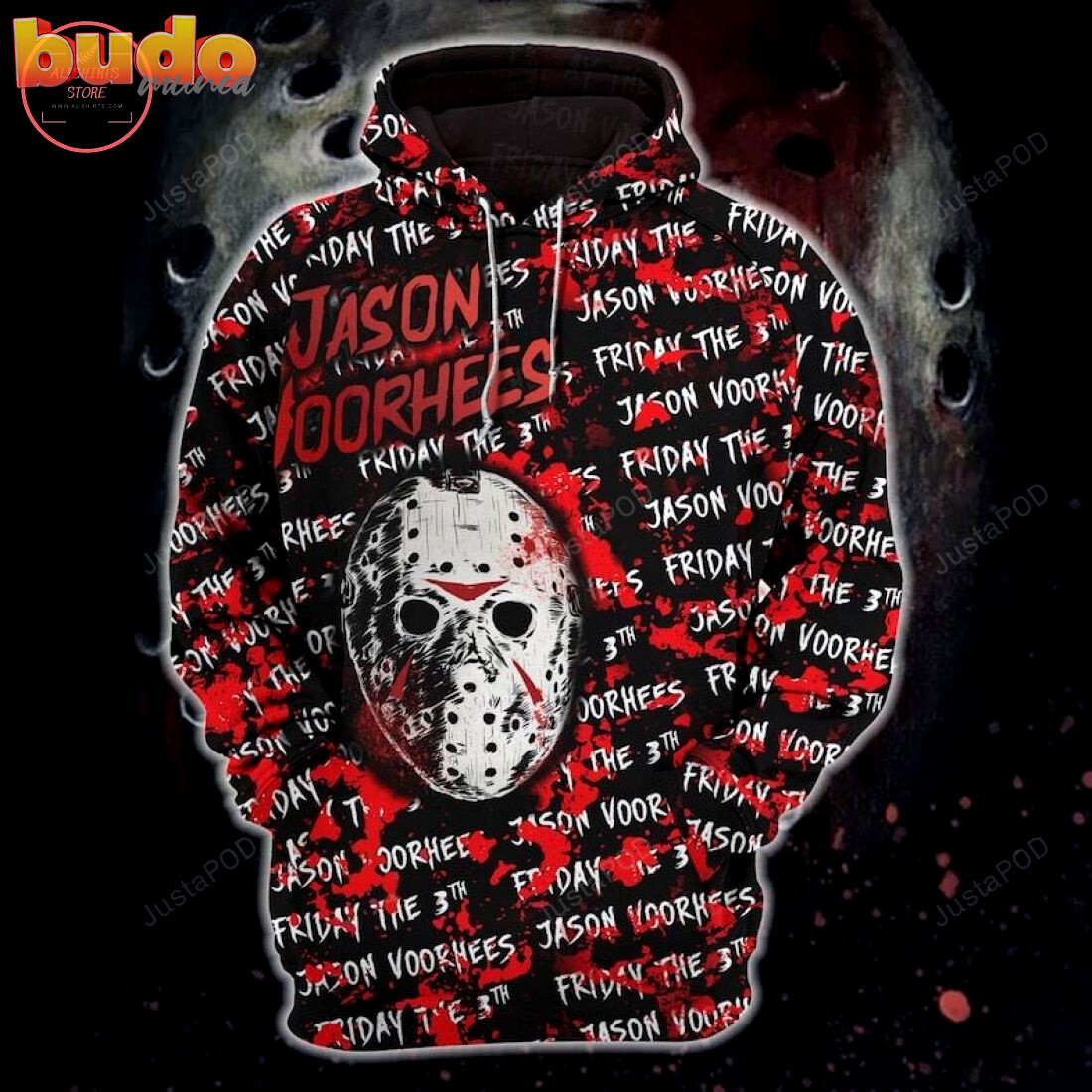 Jason voorhees horror characters halloween 3d all over printed hoodie, zip- up hoodie