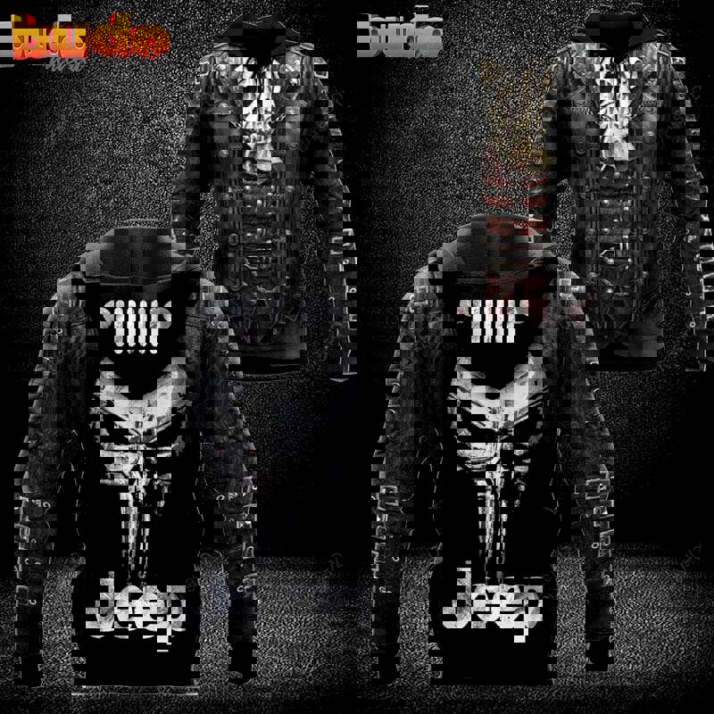 Jeep for earl skull 3d all print hoodie, zip- up hoodie