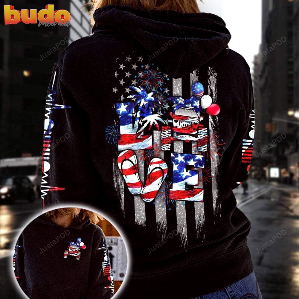 Jeep independence day love heartbeat 3d all print hoodie, zip- up hoodie