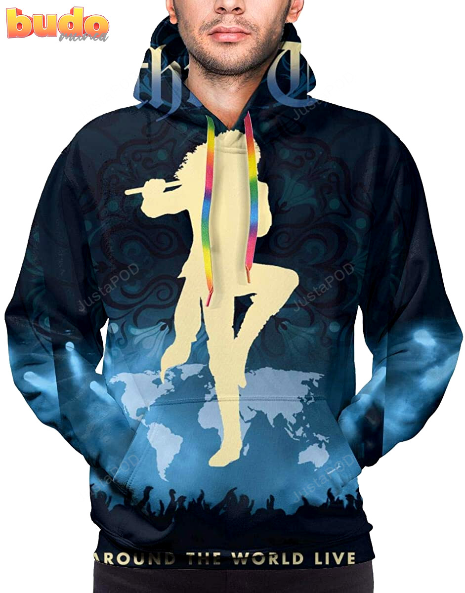 Jethro tull- around the world live 3d all over print hoodie, zip-up hoodie