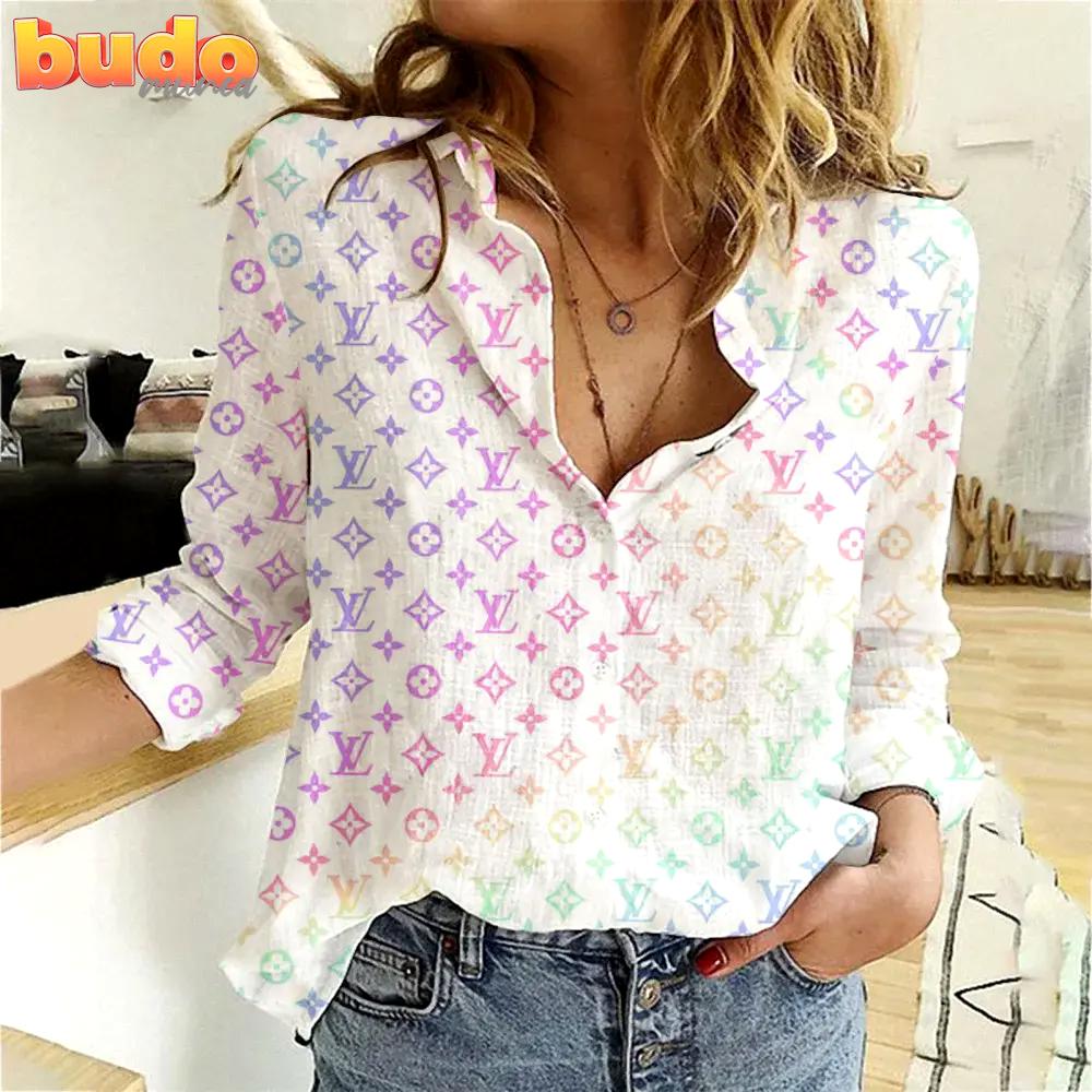 Limited edition louis vuitton women linen tshirt luxury