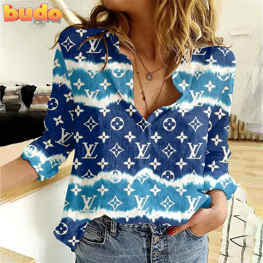 Limited edition louis vuitton women linen tshirt luxury